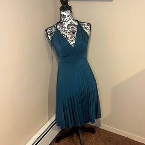 Formal dark green dress